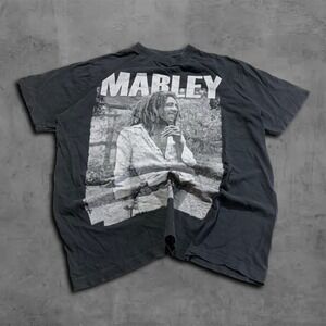 2000s Relaxed Black Flying Horse Y2k Bob Marley Archive Streetwear Tee